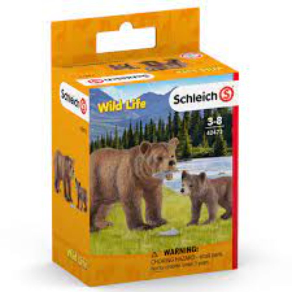 Schleich Grizzly Bear Mother with Cub