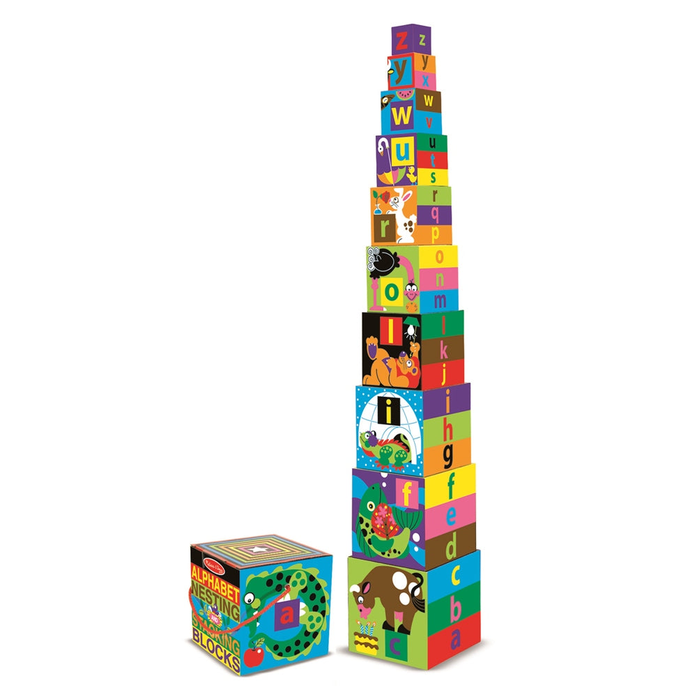 Melissa & Doug Alphabet Nesting And Stacking Blocks  Image#2