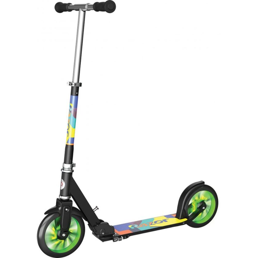 Razor A5 Lux Light-Up Kick Scooter Green  Image#1
