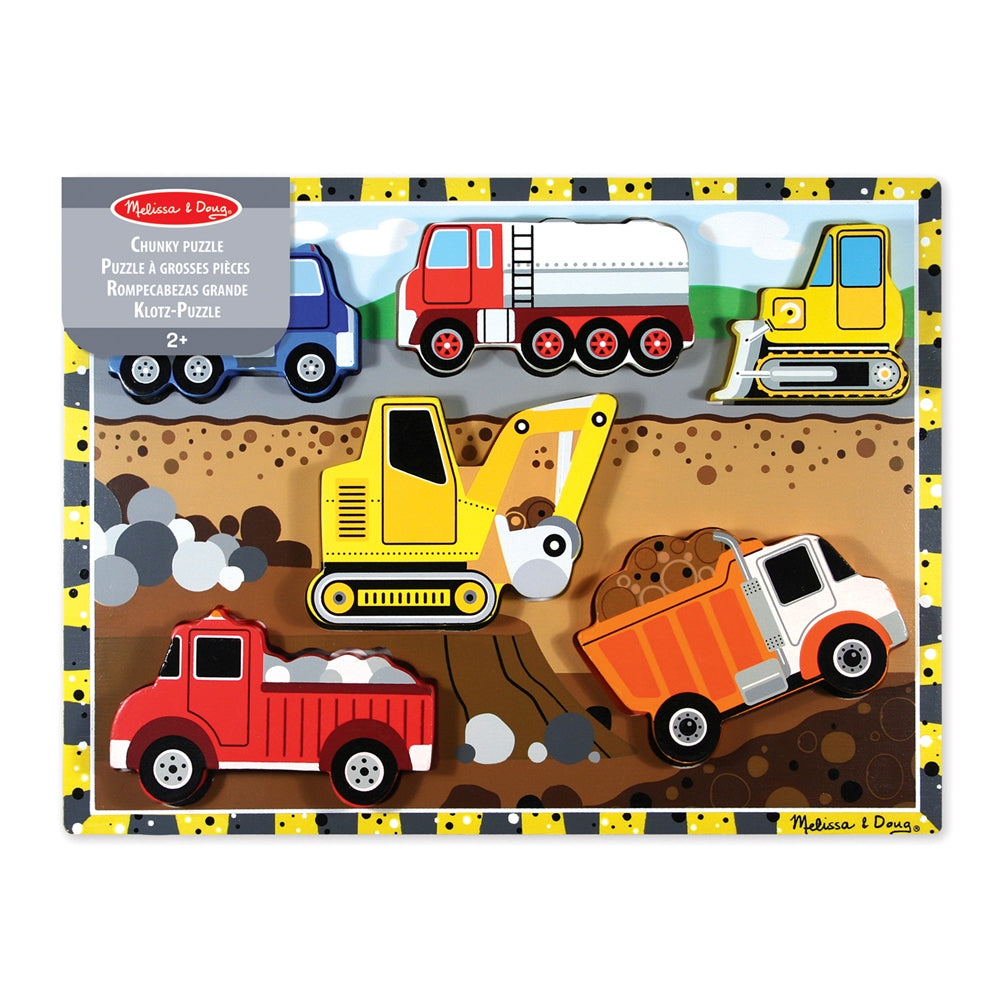 Melissa & Doug Construction Chunky Puzzle  Image#1