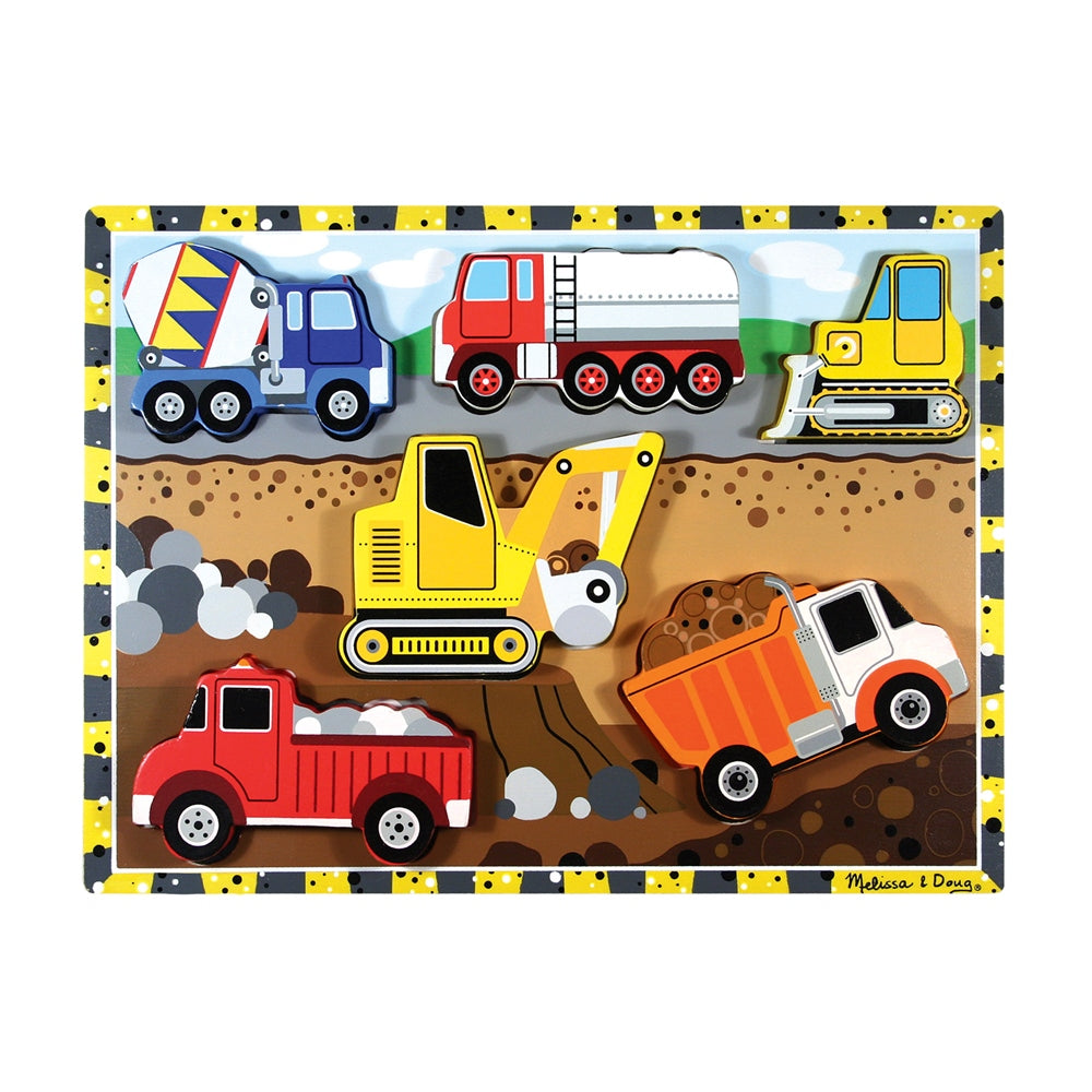 Melissa & Doug Construction Chunky Puzzle  Image#2