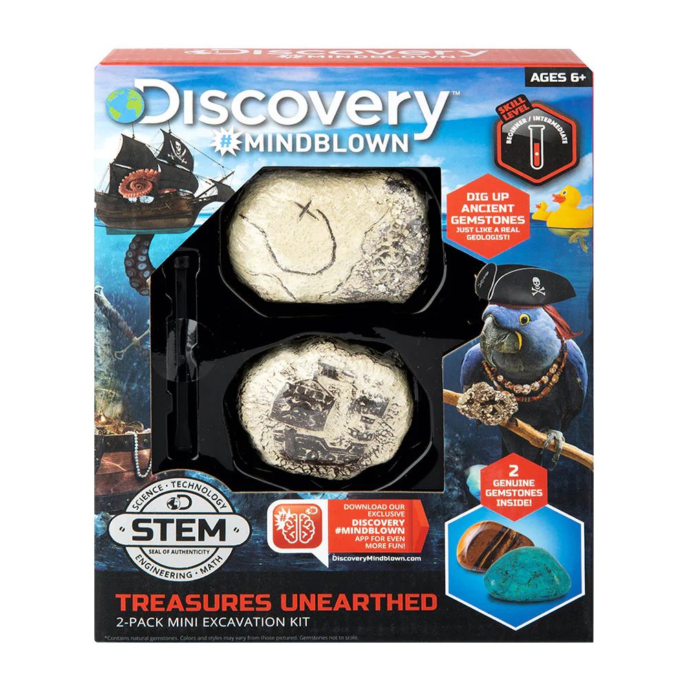 Discovery Mindblown Excavation Kit Mini Treasure 2pc