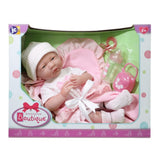 JC Toys La Newborn 15 inch Anatomically Correct Real Girl Baby Doll Pink Outfit  Image#2