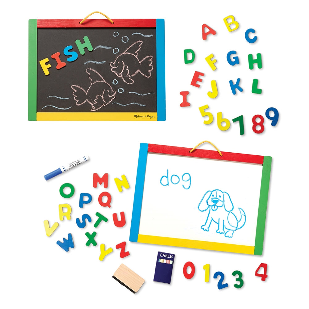 Melissa & Doug Magnetic Chalkboard/Dry-Erase Board  Image#1