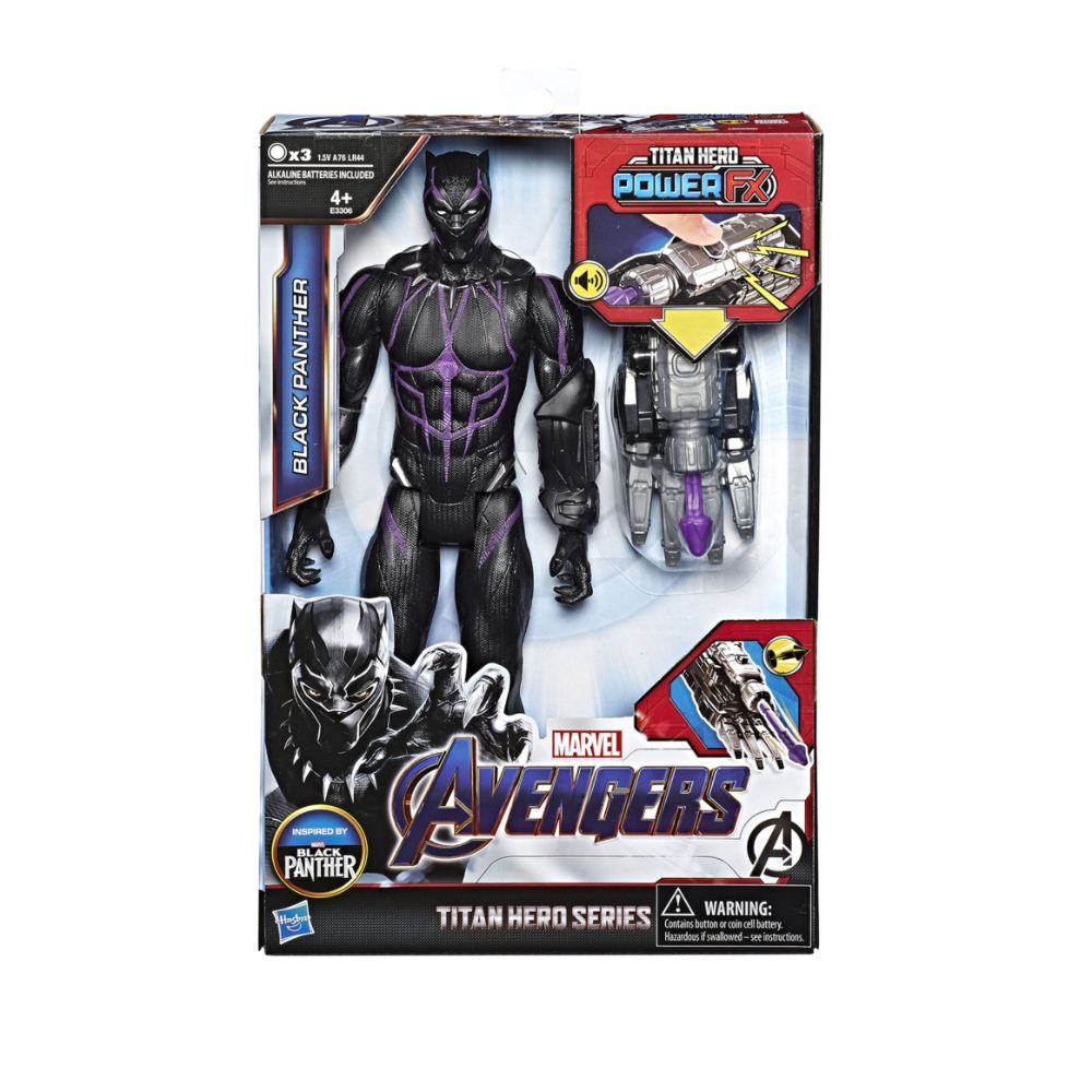 Marvel Avengers: Endgame Titan Hero Power FX Black Panther Figure –