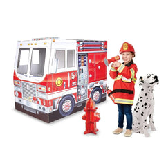 Melissa and doug indoor fire truck playhouse hotsell