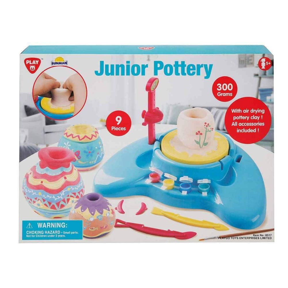 Playgo Junior Pottery 9 Pcs – Toys4me