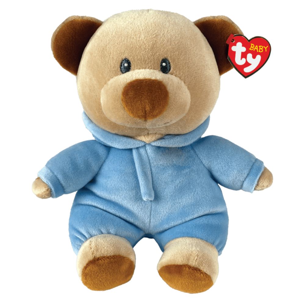 TY Baby Bear Pajama Blue Med 9 Inches