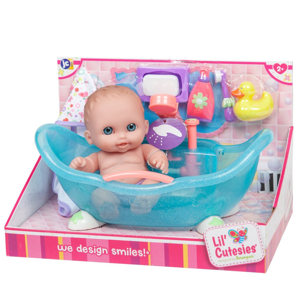 JC Toys Lil' Cutesies 8.5" Baby Doll in Bathtub  Image#2