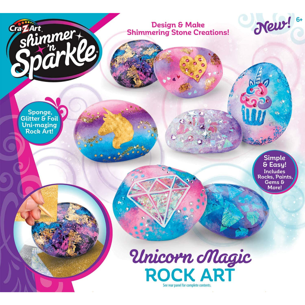 Shimmer N Sparkle Unicorn Rock Art  Image#1
