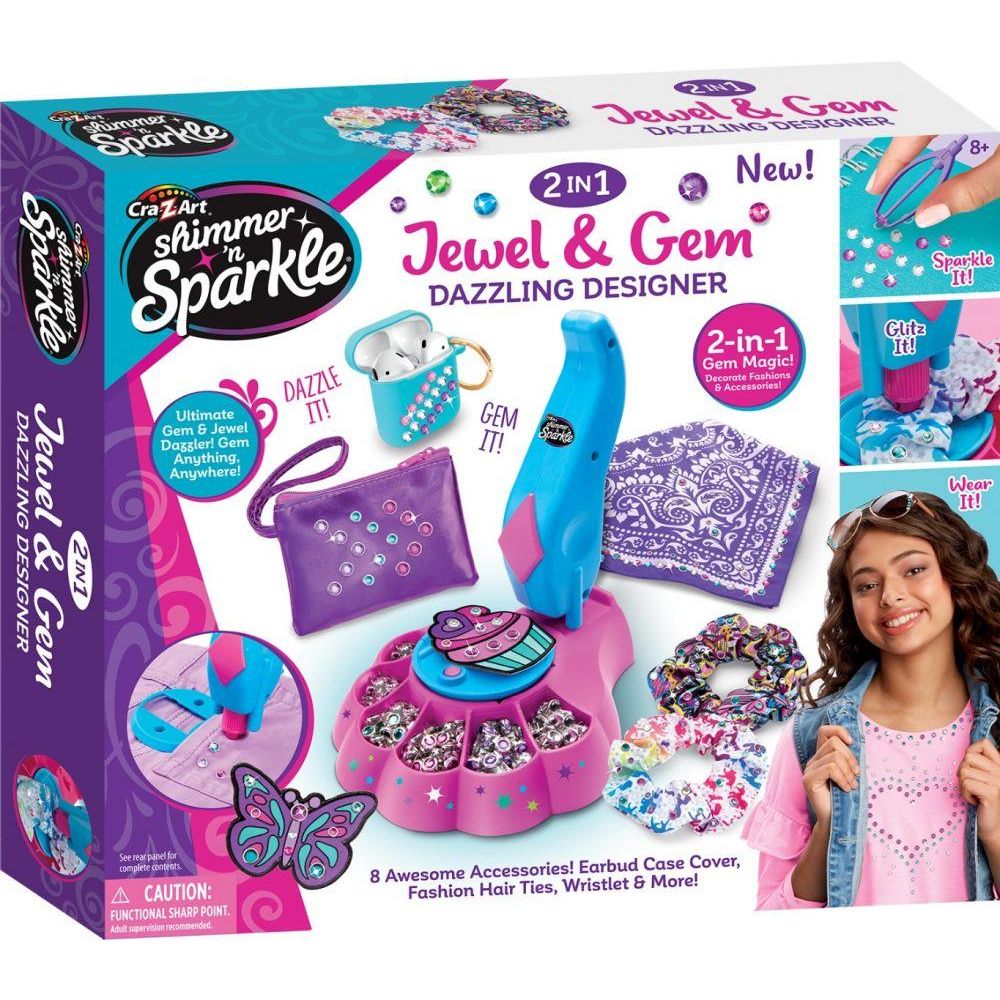 Cra-Z-Art Shimmer `N Sparkle Ultimate 2 In 1 Jewel & Gem Dazzling Designer