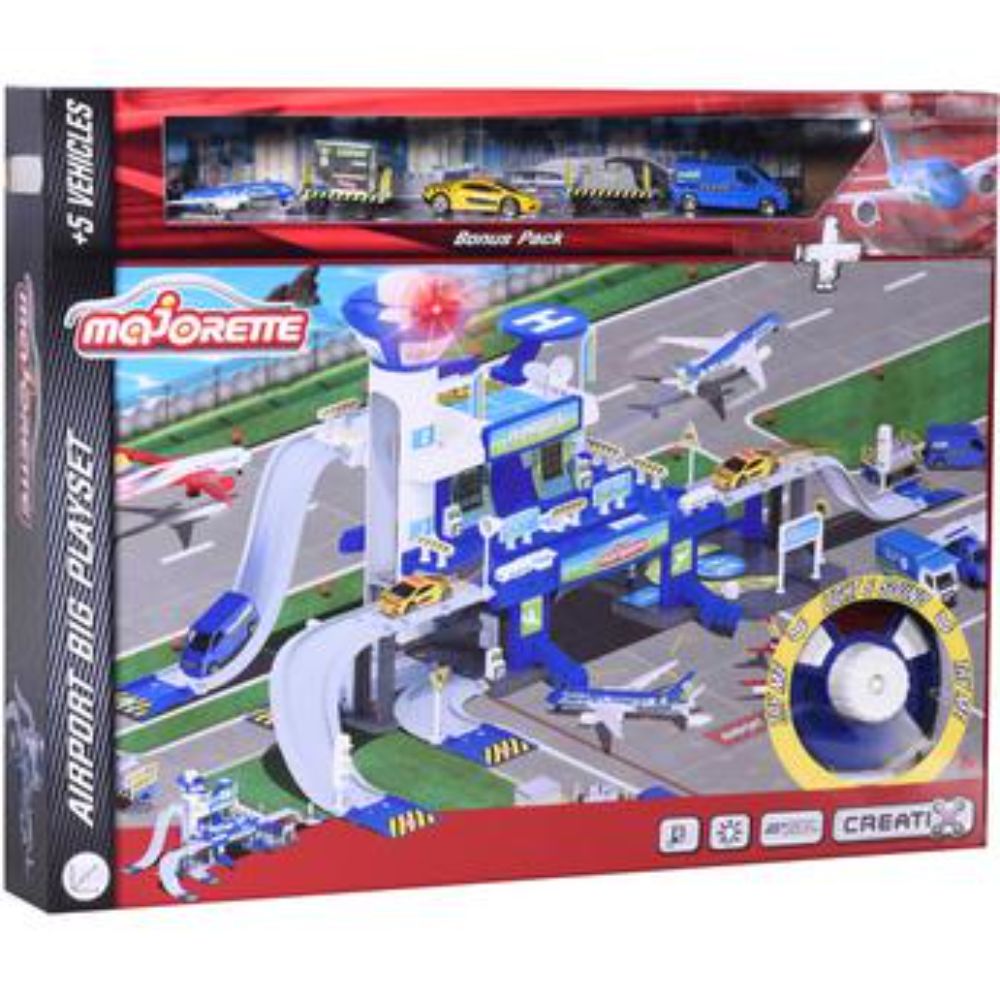 Majorette Creatix Airport Playset 5 Vehicles
