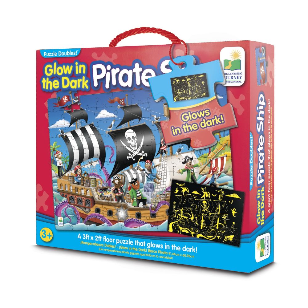 The Learning Journey Puzzle Doubles - Glow In The Dark - Pirate Ship –  Toys4me