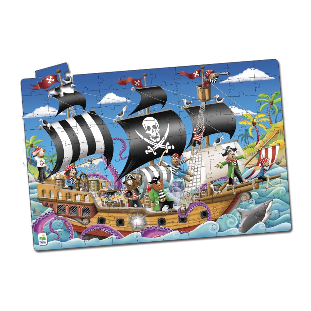The Learning Journey Puzzle Doubles - Glow In The Dark - Pirate Ship
