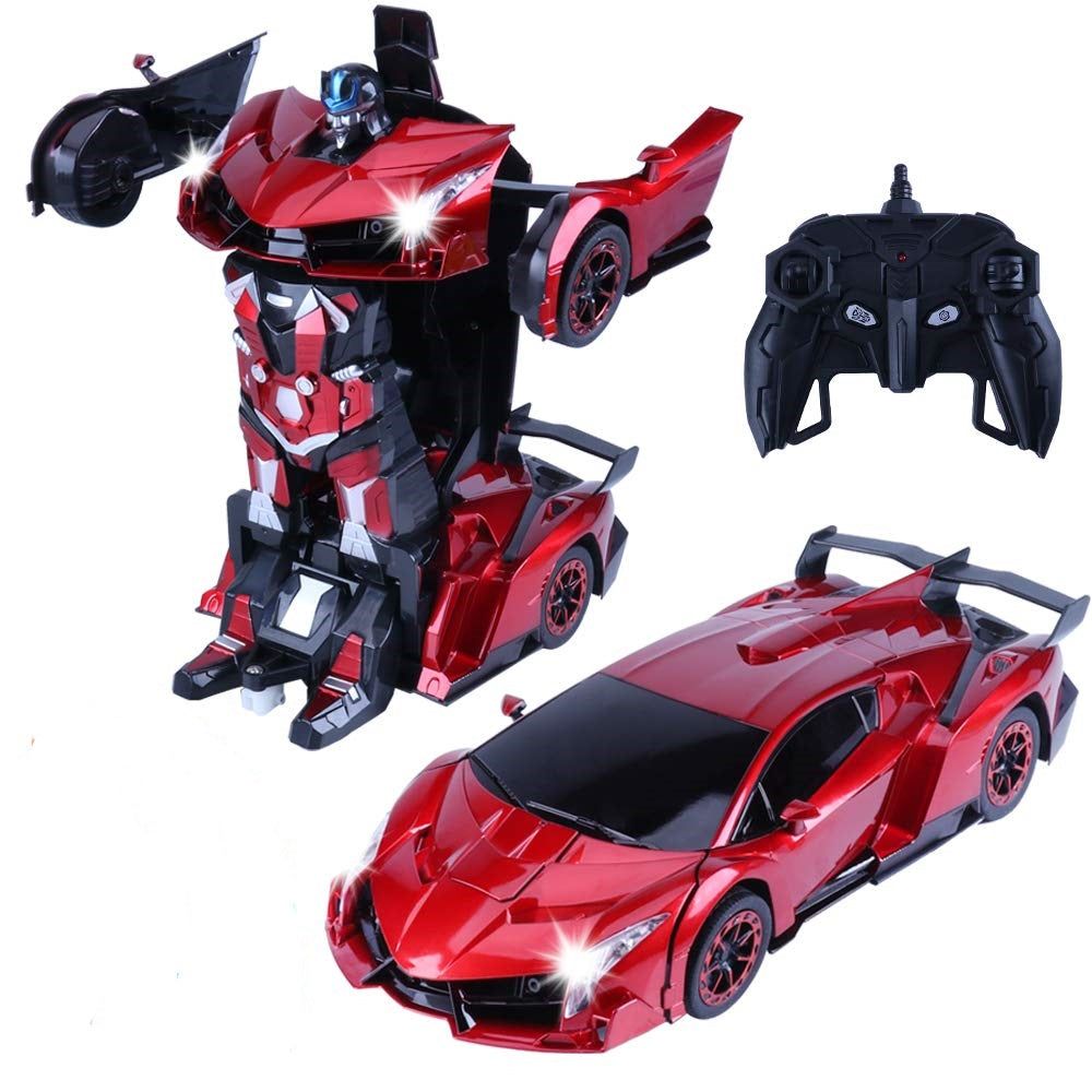 Funny Box 1:12 R/C Autobots Transforming Car Lambo Red