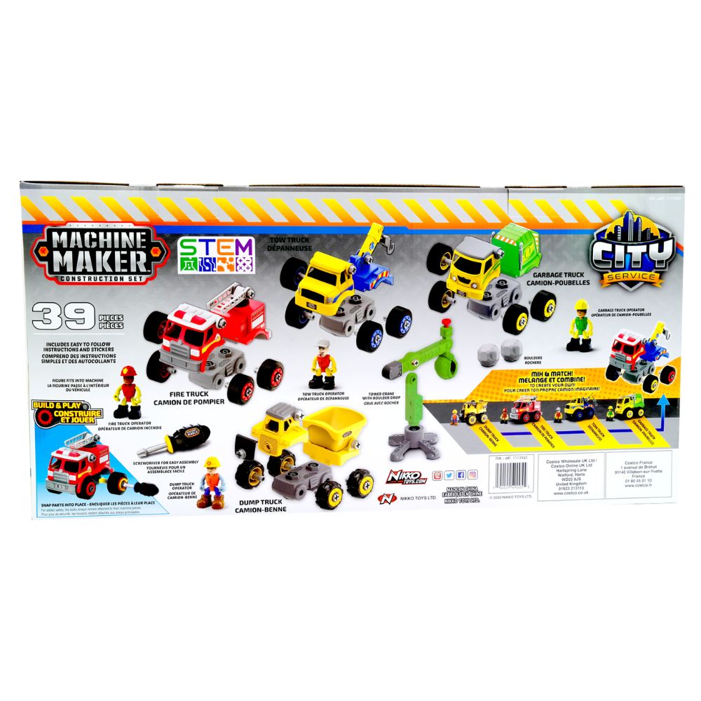 Nikko Machine Maker Construction Mega City Service Team 39-Piece Set