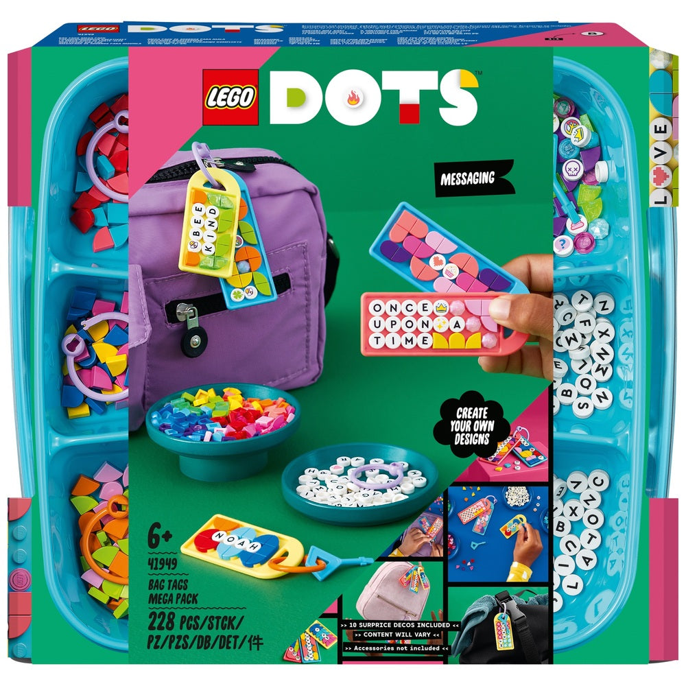 Lego Dots Bag Tags Mega Pack Messaging 5in1 Craft Set