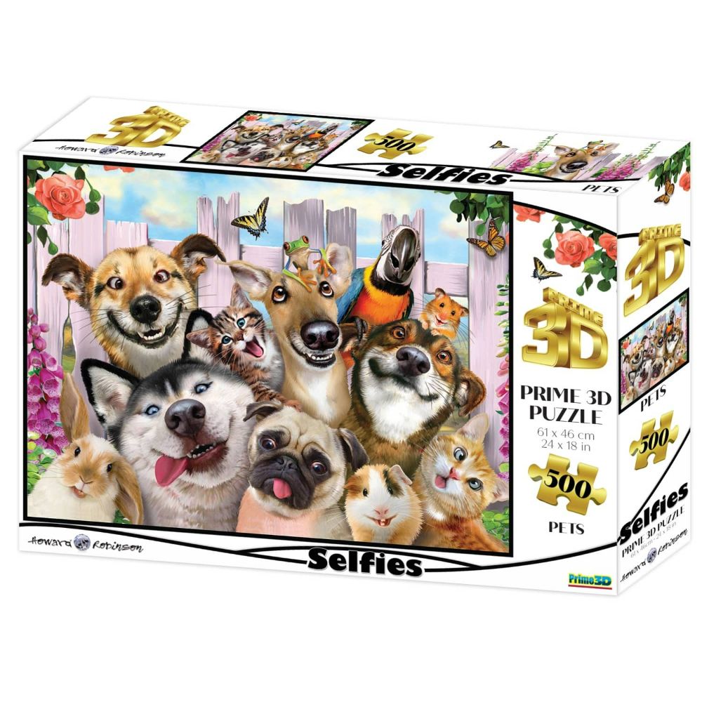 Prime 3D Pet Selfie Puzzle 500 Pcs
