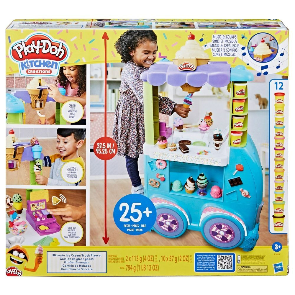 Play-Doh Kitchen Creations Ultimate Ice Cream Truck Toy Playset