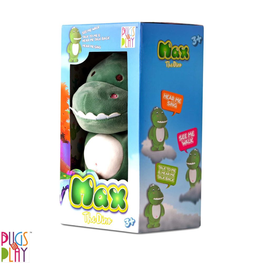 Pugs at Play Max the Walking/Talking Dinosaur