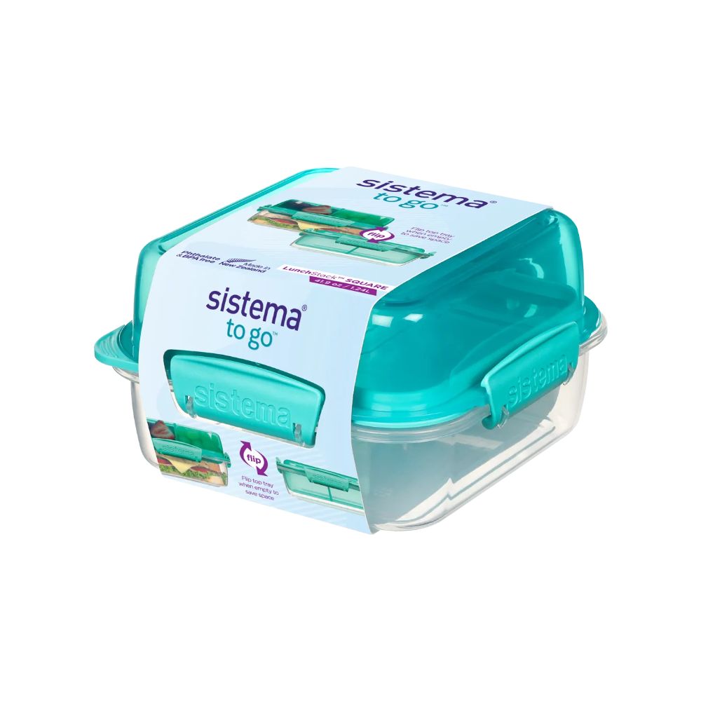Sistema 1.24L Lunch Stack Square To Go