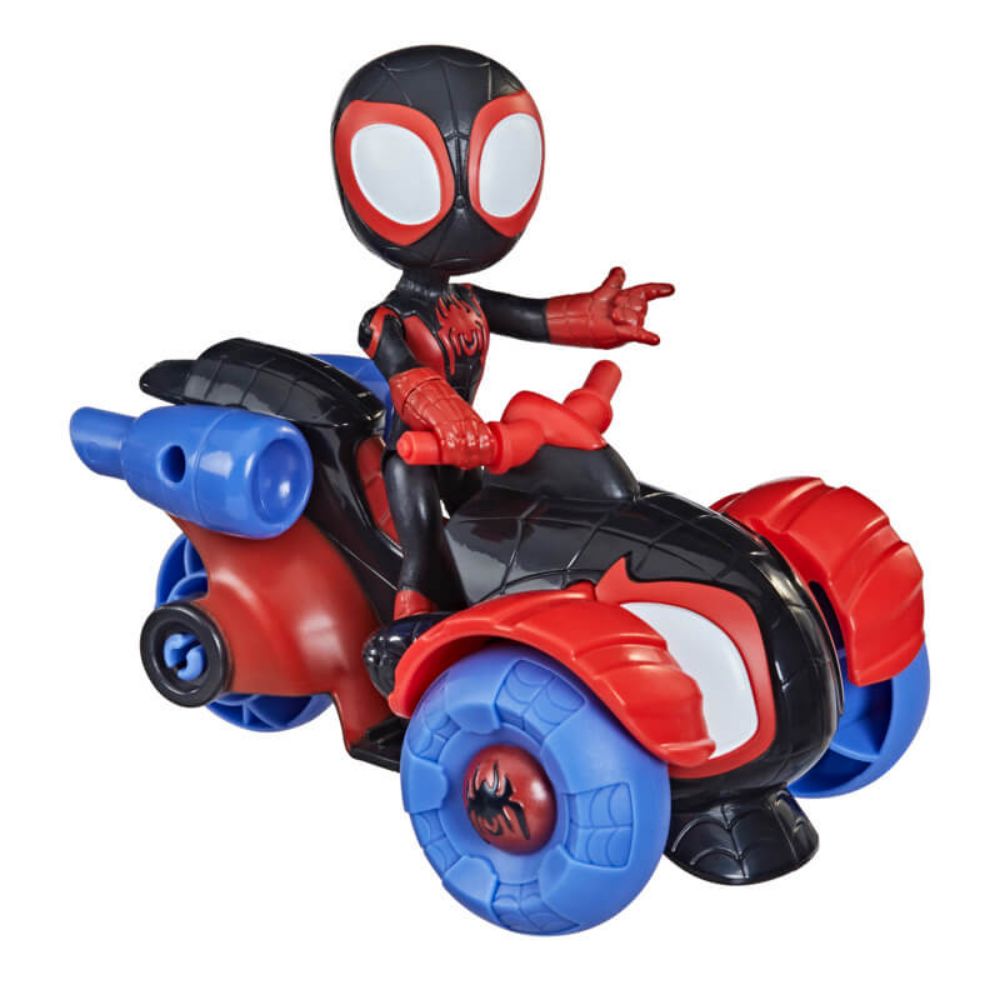 Spider Man Spidey & His Amazing Friends Miles Morales Figure & Techno-Racer
