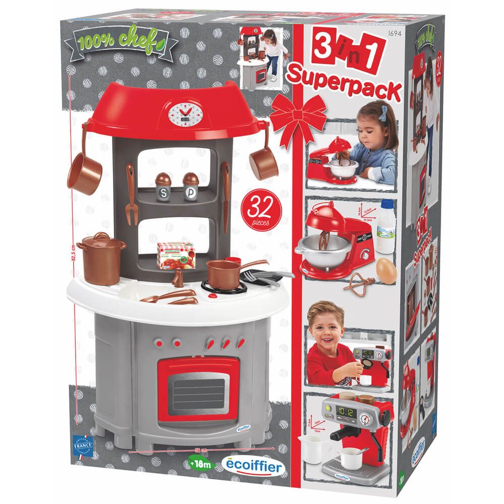 Ecoiffier  Chef Kitchen Set 3 In 1