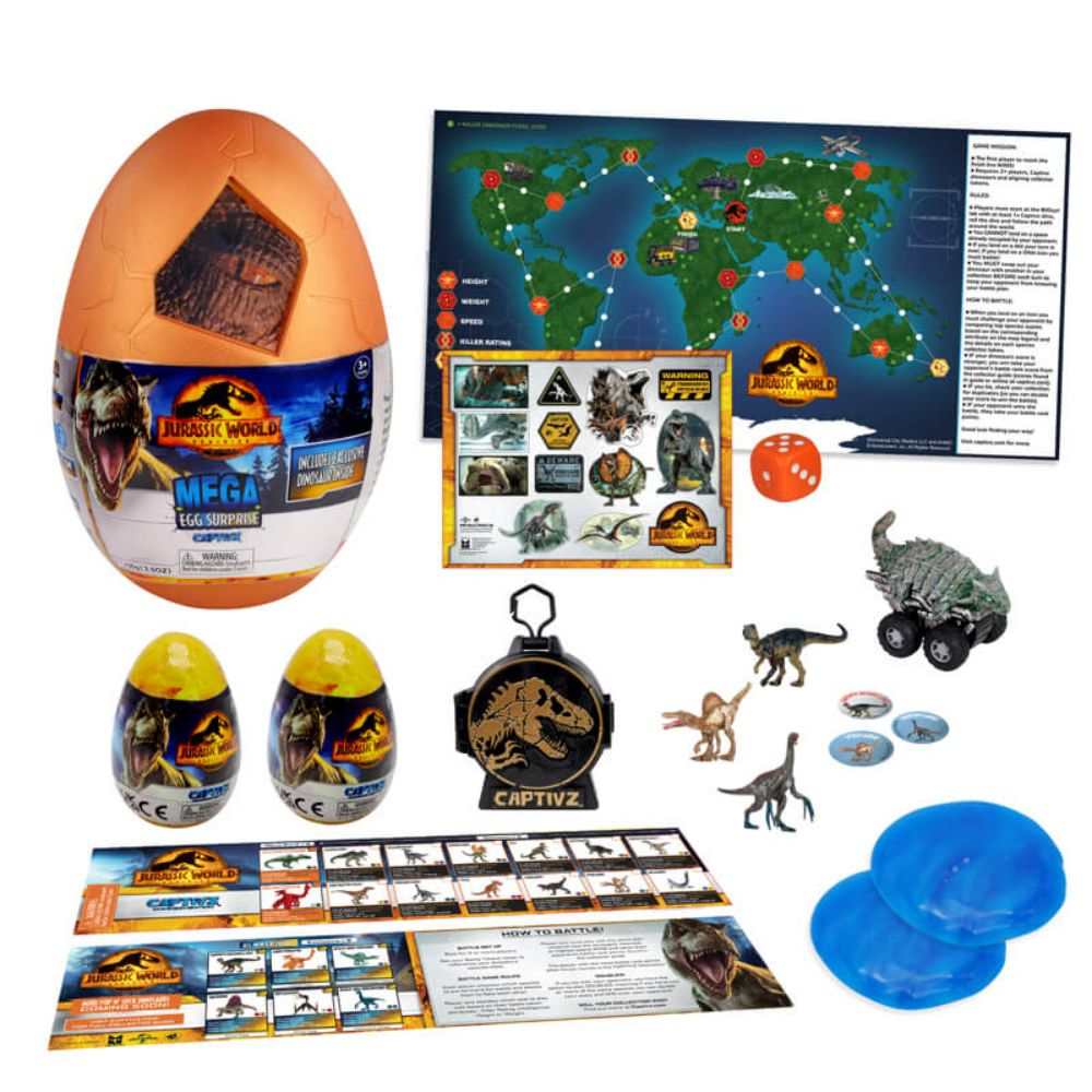 Jurassic World Dominion Mega Egg Surprise (Orange)