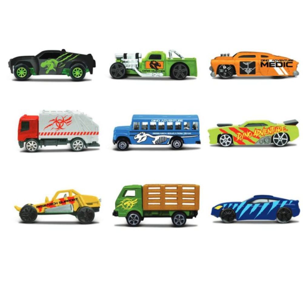 Maisto Dino Adventure Vehicle 9 Pack Maisto Dino Adventure Vehicle 9 Pack