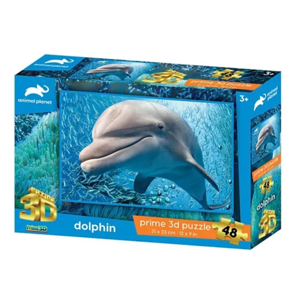 Prime 3D 48-Piece Dolphin 3D Puzzle Playset
