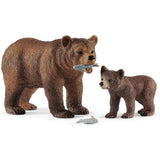 Schleich Grizzly Bear Mother with Cub