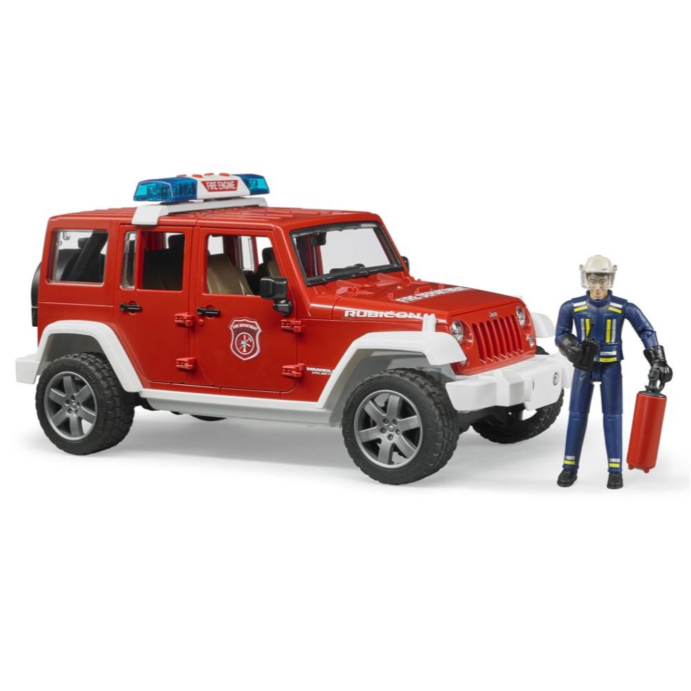 Bruder - Jeep Wrangler Unlimited Fire Vehicle with Fireman