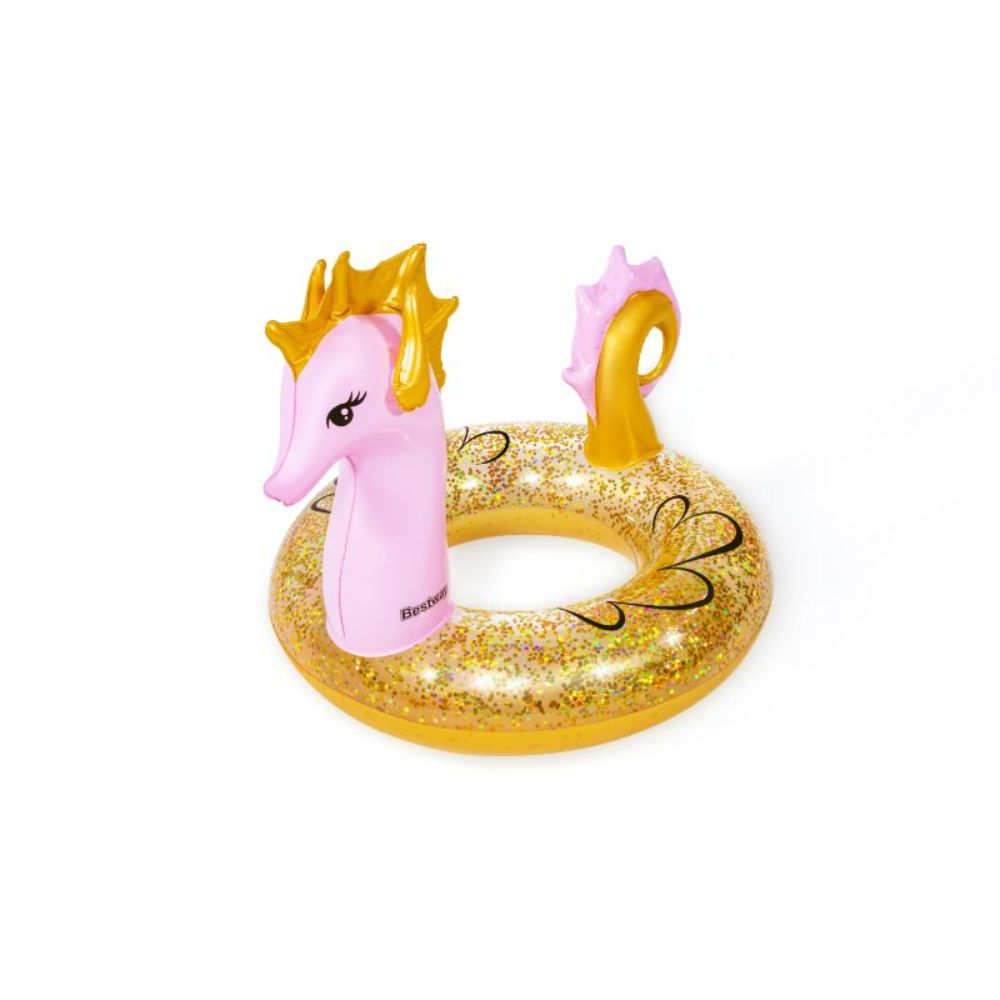 Bestway 115m 1 04m Glitter Seahorse Swim Ring