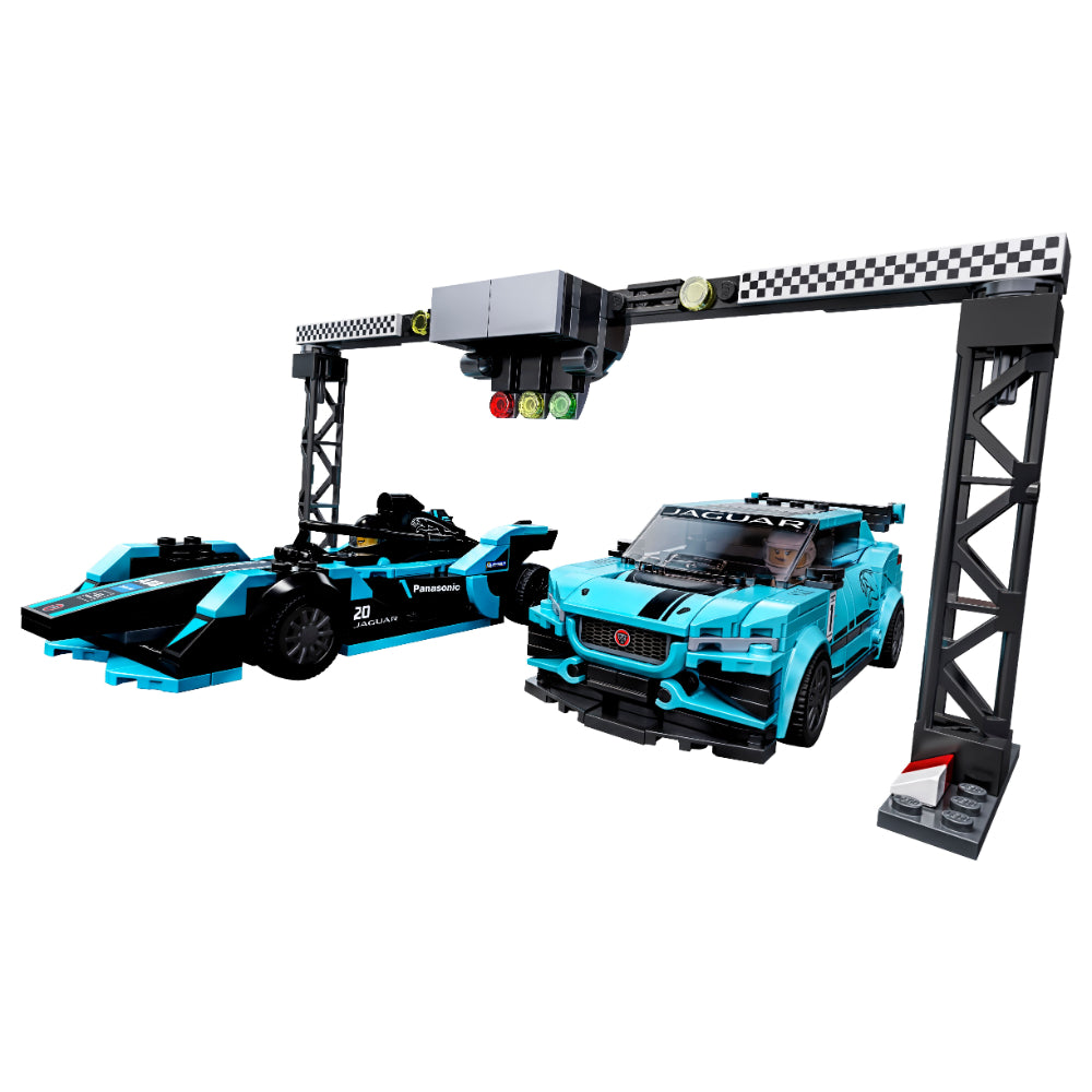 Lego Speed Champions Formula E Panasonic Jaguar Racing Gen2 car & I-Pace Etrophy  Image#2