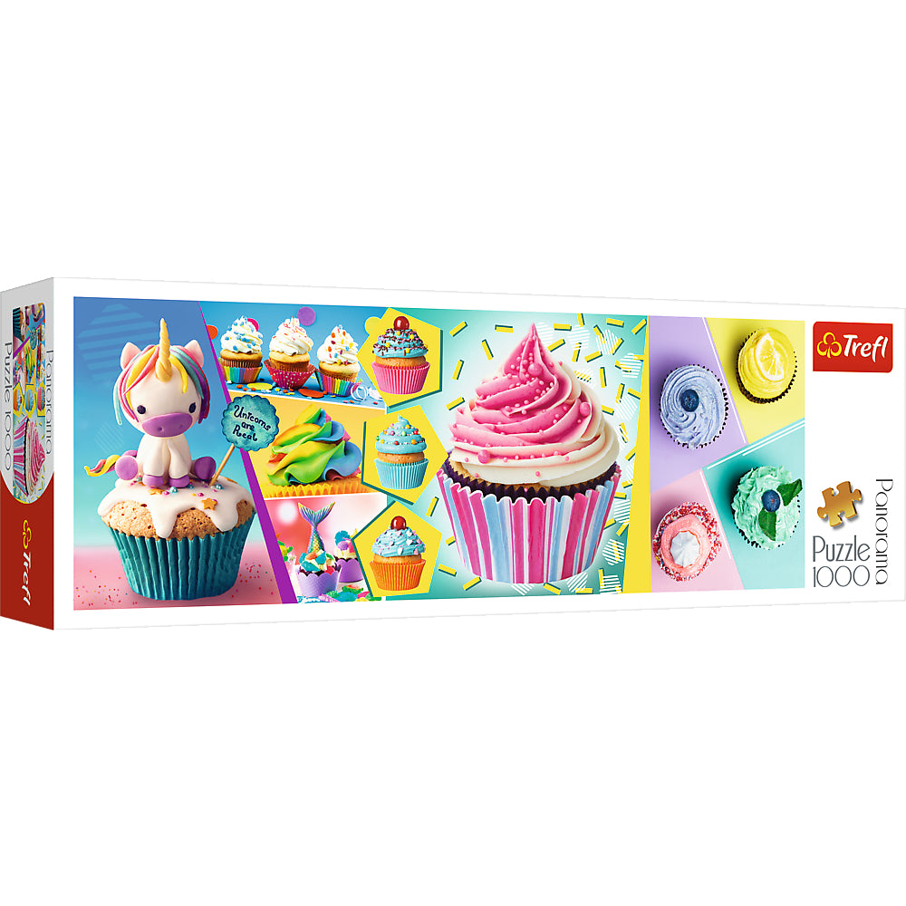 Trefl Puzzles  1000 Panorama  Colorful Cupcakes  Image#1
