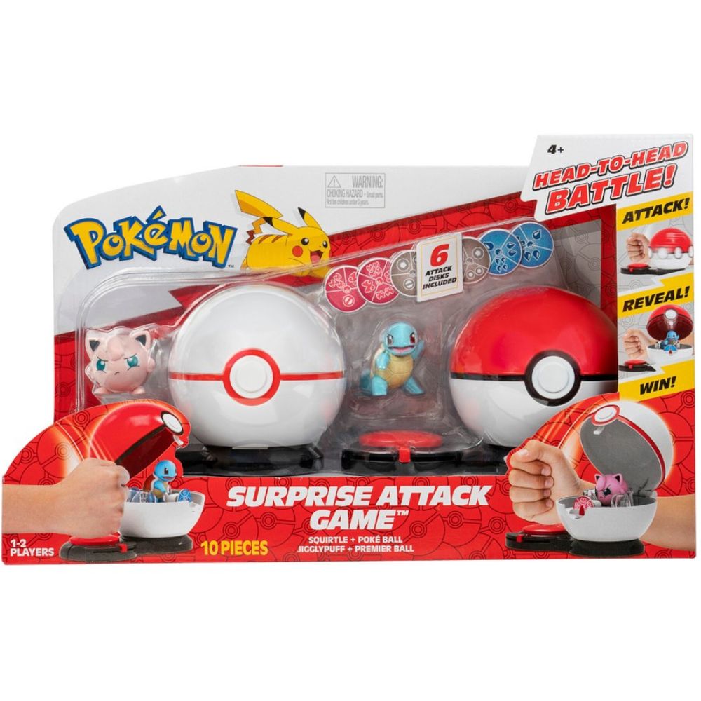 Pokémon Surprise Attack Game con 2 Figuras y 2 Balls Pokémon Surprise Attack Game con 2 Figuras y 2 Balls