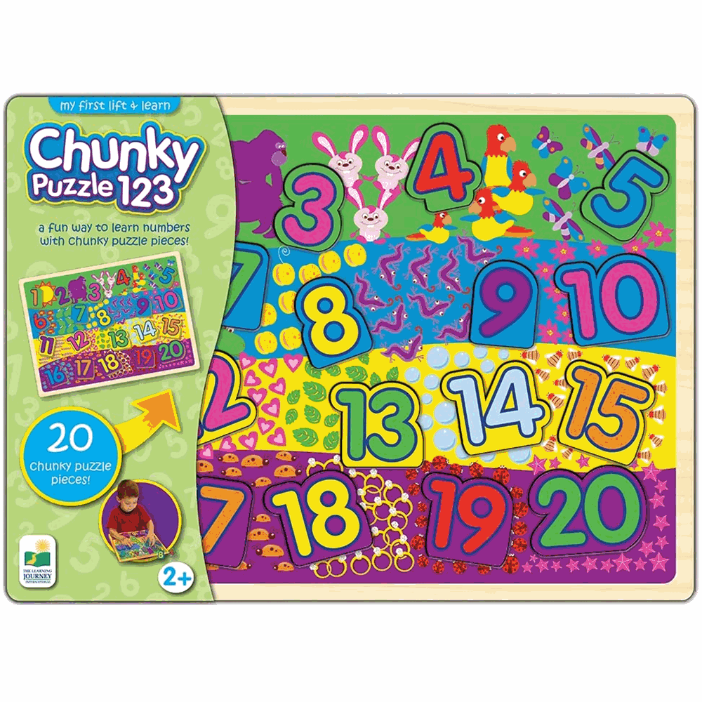 The Learning Journey My First Lift & Learn Chunky Puzzle – 123  Image#1