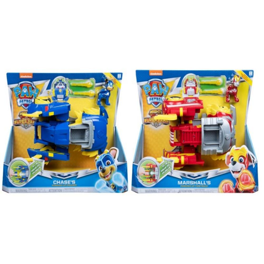 Paw Patrol Power Changing Vehicles Assorted