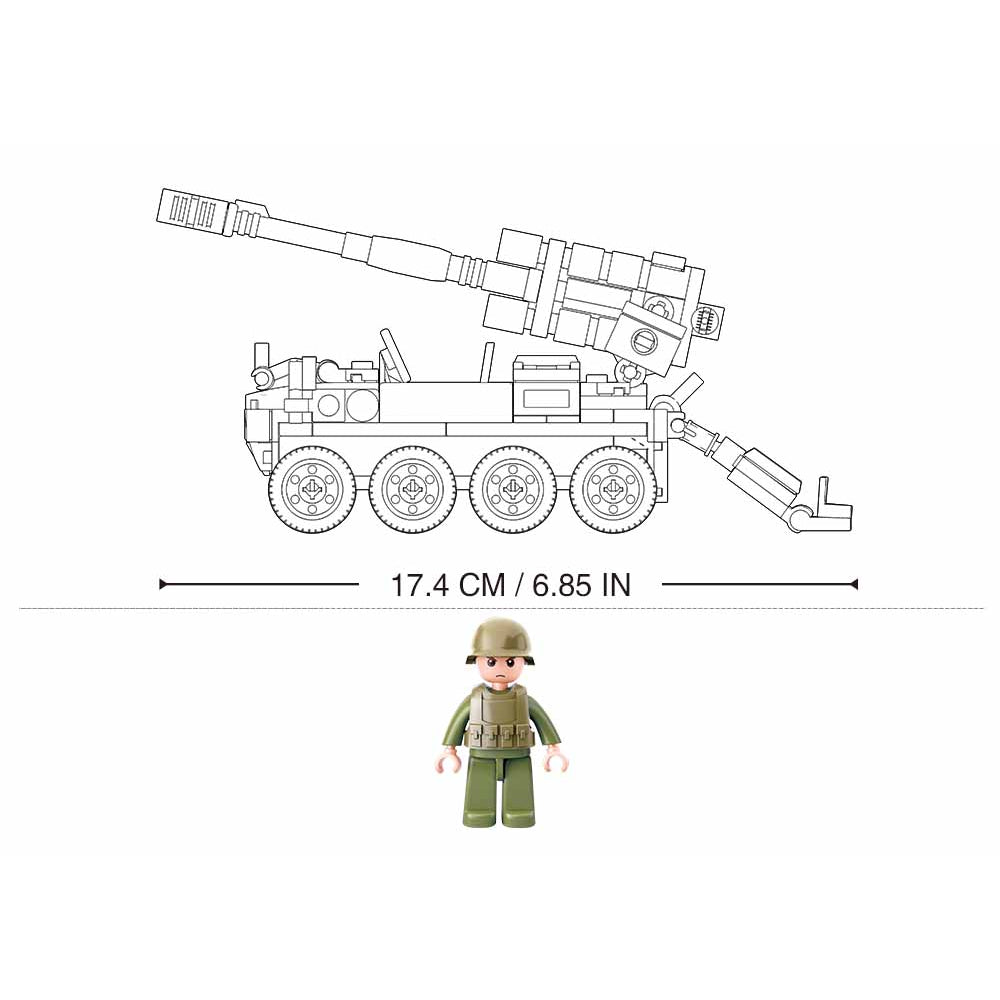 Sluban Model Bricks-Bobcat 8X8 All Terrain Assult Vehicle  Image#2