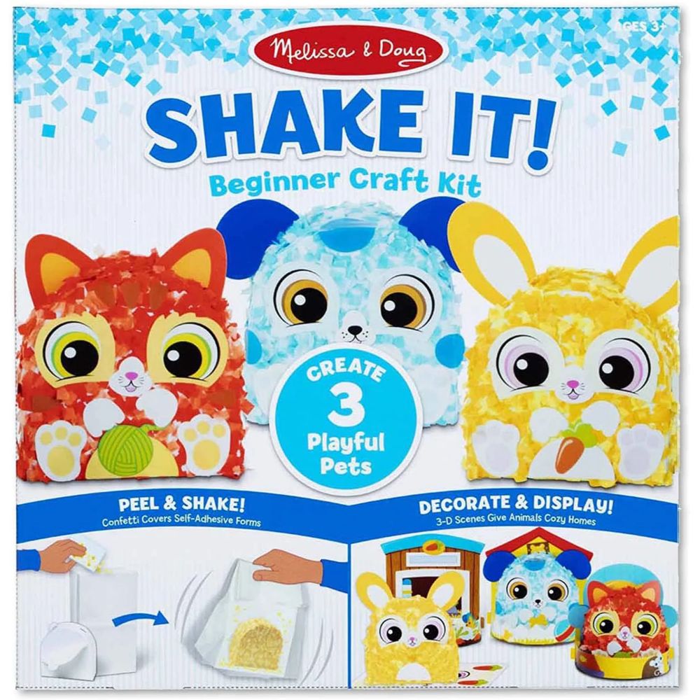 Melissa & Doug Shake it Beginner Craft Kit Deluxe Pets