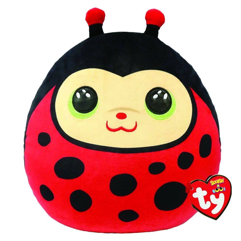 Squish-A-Boos Lady Bug Izzy Red/Black 10-Inch