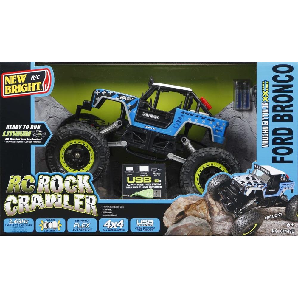 New Bright R/C Vaughn Gittin Jr. Bronco 4×4 USB Rock Crawler Truck  Image#2