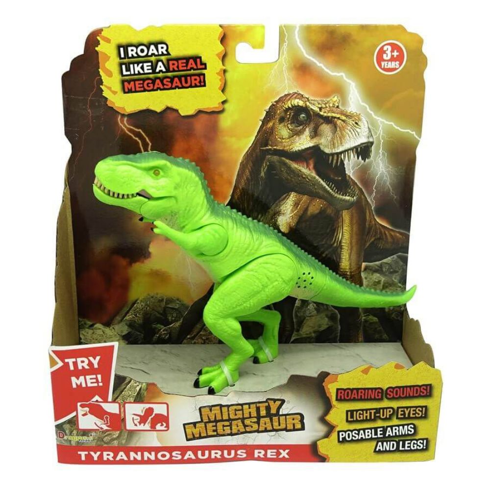 Mighty Megasaur Light And Sound Dinosaurs & Dragons - Assorted