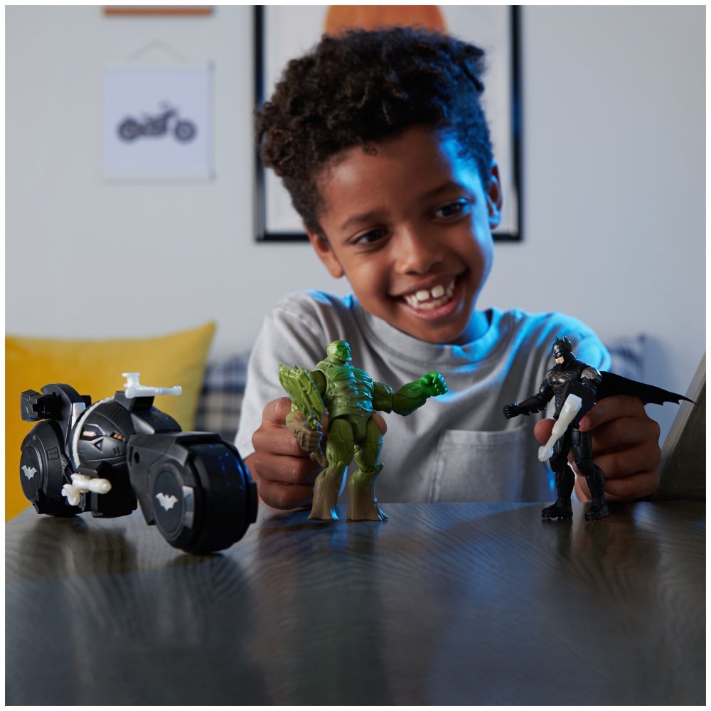 DC Batman VS Swamp Thing Armory Attack Batcycle