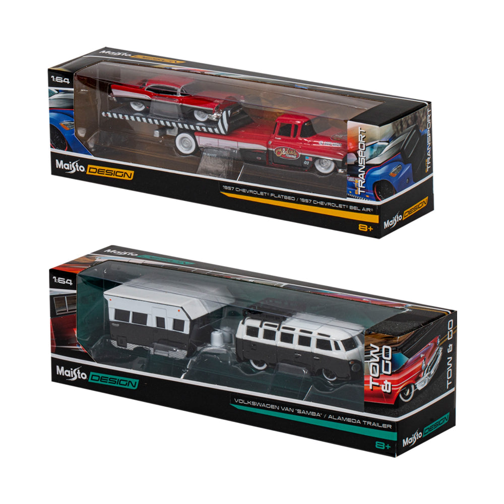 Maisto 1:64 Tow & Go Transport Car Play Vehicles Asst