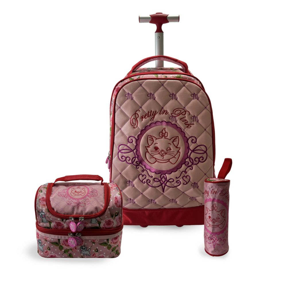 Disney Marie Pretty In Pink 20 Premium Trolley 3IN1 Set