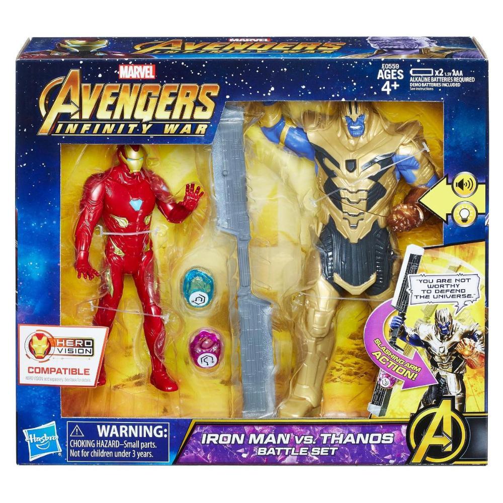 Avengers 6In Iron Man Vs Thanos Battle Set  Image#2
