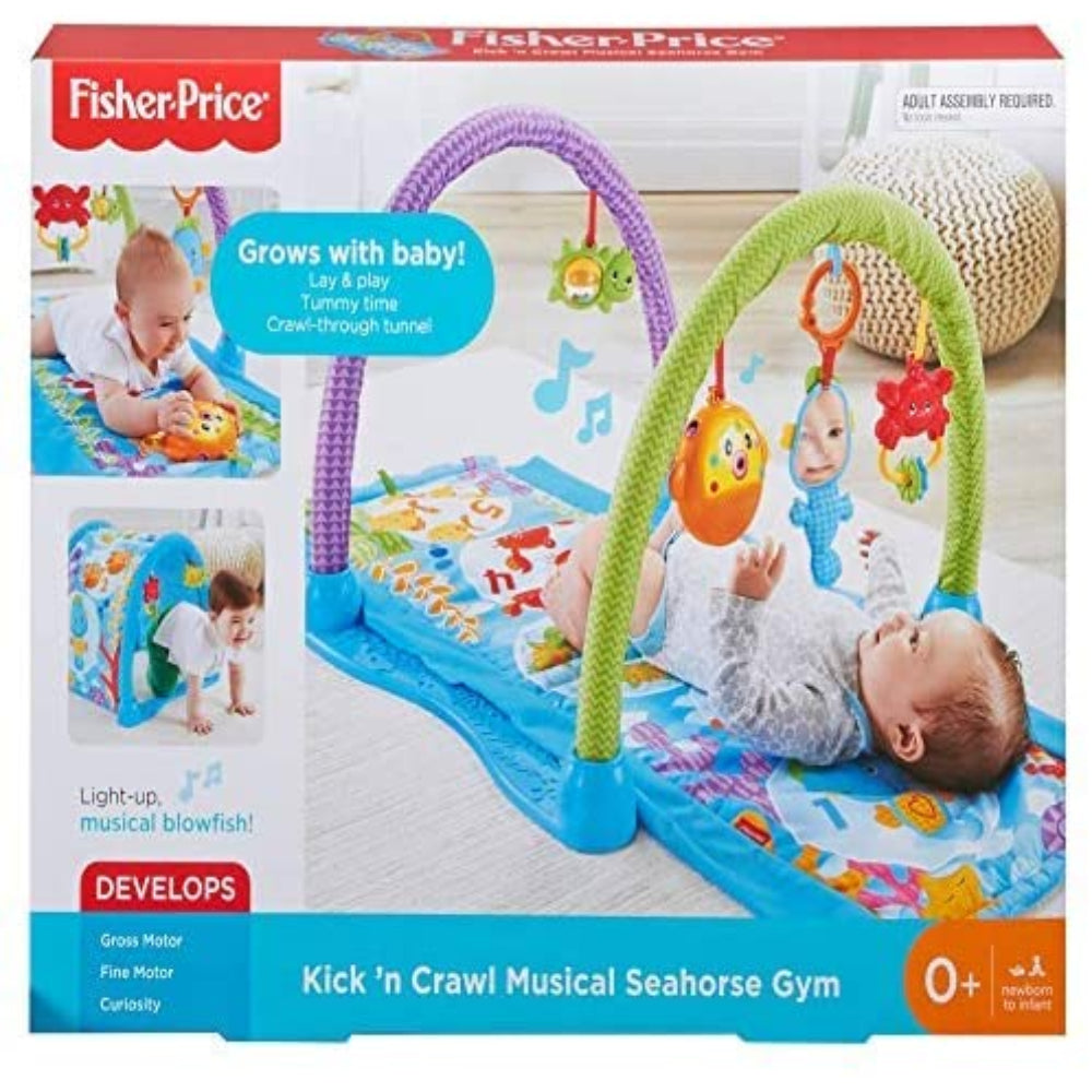 Fisher-Price Kick-N-Crawl Musical Seahorse Gym  Image#2