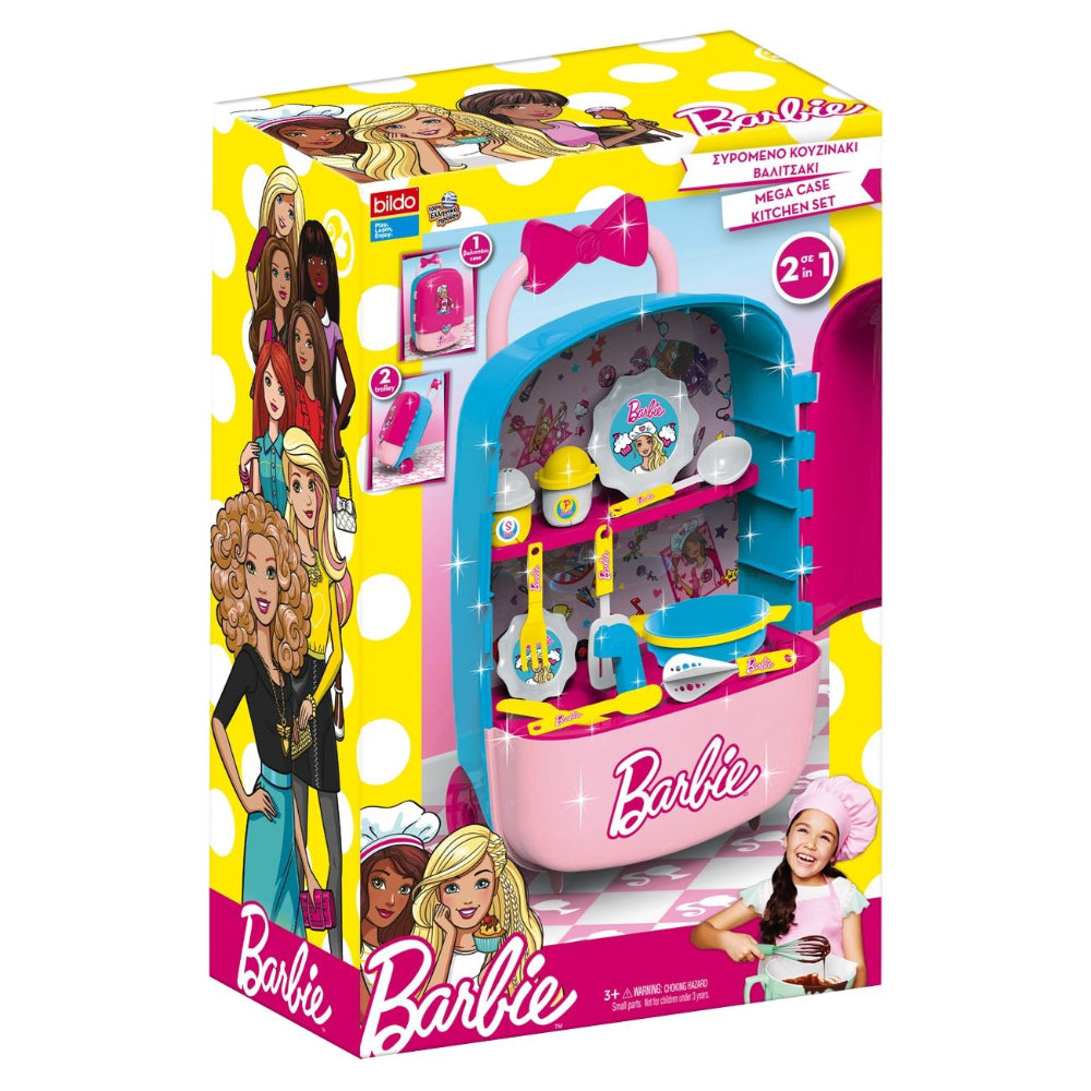 Barbie Mega Case Trolley Kitchen Set 2 In 1  Image#2