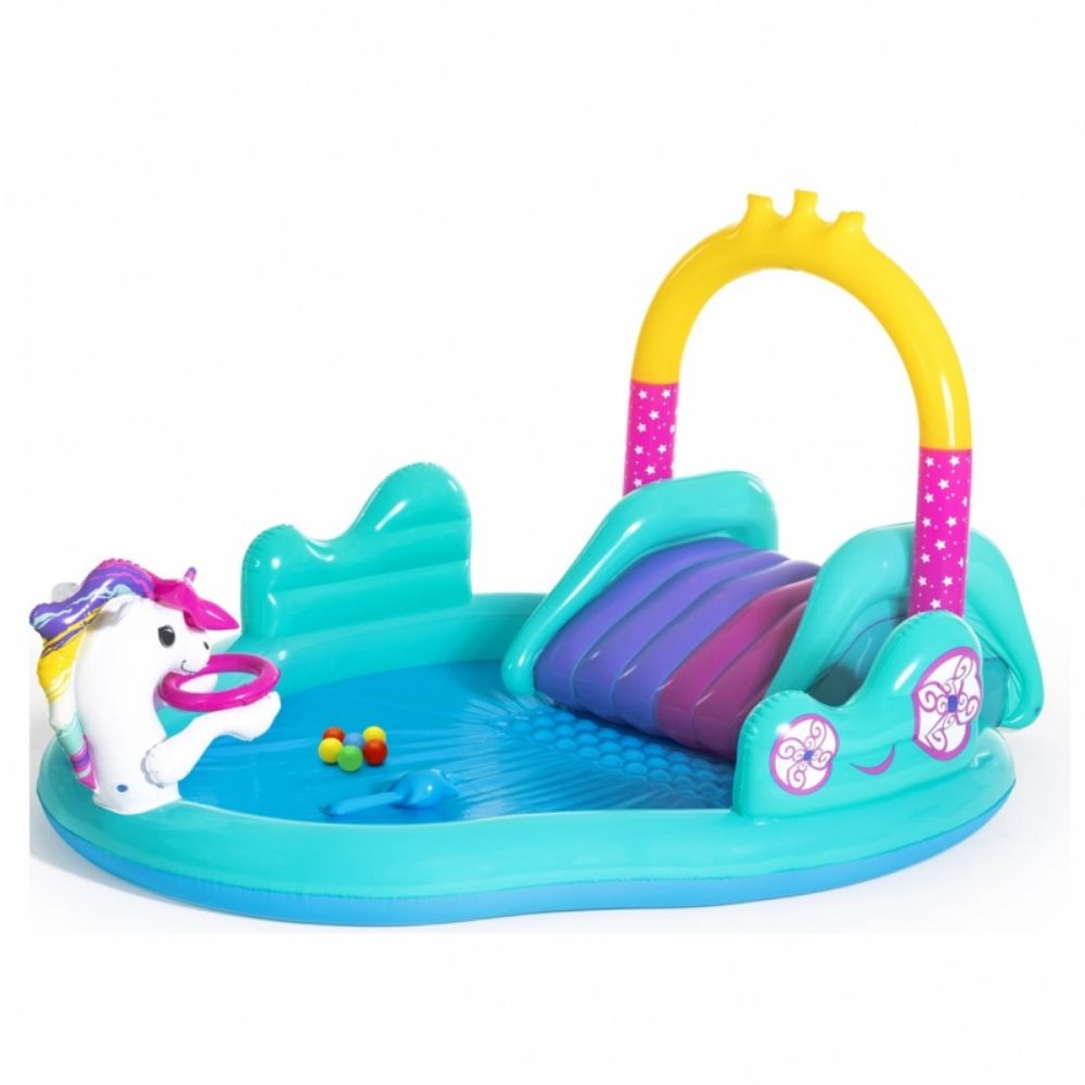Bestway 9 X 66 X 54/2.74M X 1.98M X 1.37M Magical Unicorn Carriage Play Centre Bestway 9 X 66 X 54/2.74M X 1.98M X 1.37M Magical Unicorn Carriage Play Centre